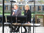 Simon from TVG and our hostess Katie at Hawthorne Racecourse