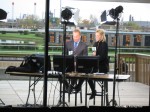 Simon from TVG and our hostess Katie at Hawthorne Racecourse