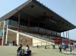 Grandstand and sparse crowd, Rocky Mountain Turf Club