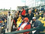 KGs at Pimlico for Preakness 2002 - Dave T, Steve D, Roxy Roxborough, Maury Wolff