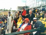 KGs at Pimlico for Preakness 2002 - Dave T, Steve D, Roxy Roxborough, Maury Wolff