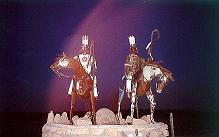 Sculpture at boundary of Blackfeet reservation