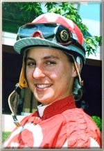 Jockey Kelly Sampson, photo courtesy of Hawthorne Racecourse